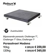 Parasolvoet modena-Platinum Casual Living