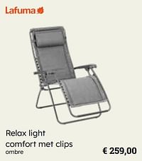 Relax light comfort met clips-Lafuma