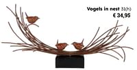 Vogels in nest-Huismerk - Europoint