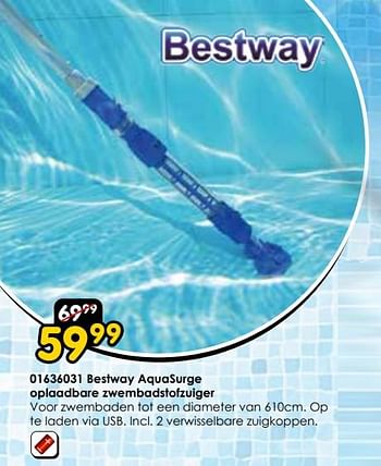 Promotions Bestway aquasurge oplaadbare zwembadstofzuiger - BestWay - Valide de 30/03/2024 à 28/04/2024 chez ToyChamp