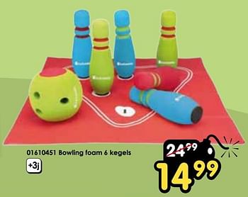 Promotions Bowling foam 6 kegels - Produit Maison - Toychamp - Valide de 30/03/2024 à 28/04/2024 chez ToyChamp