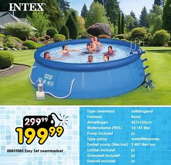 Promoties Easy set zwembadset - Intex - Geldig van 30/03/2024 tot 28/04/2024 bij ToyChamp