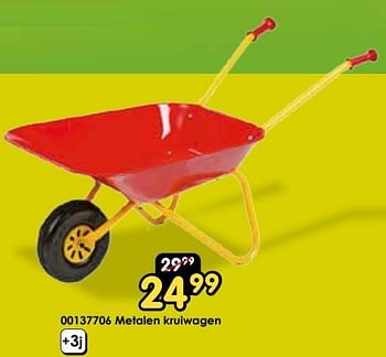 Promotions Metalen kruiwagen - Produit Maison - Toychamp - Valide de 30/03/2024 à 28/04/2024 chez ToyChamp
