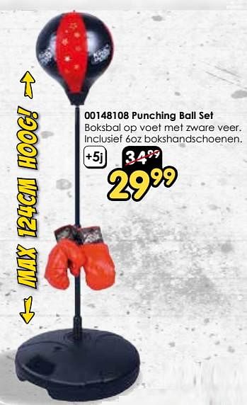 Promoties Punching ball set - Huismerk - Toychamp - Geldig van 30/03/2024 tot 28/04/2024 bij ToyChamp