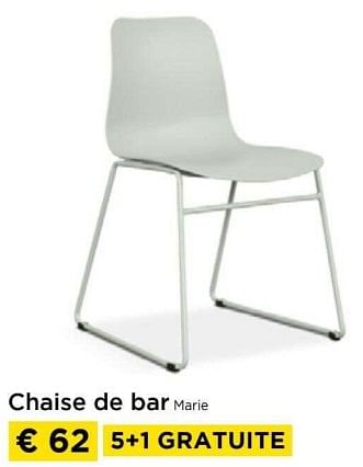 Promotions Chaise de bar marie - Produit maison - Molecule - Valide de 01/04/2024 à 30/04/2024 chez Molecule