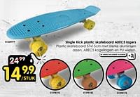 Single kick plastic skateboard abec5 lagers-Huismerk - Toychamp