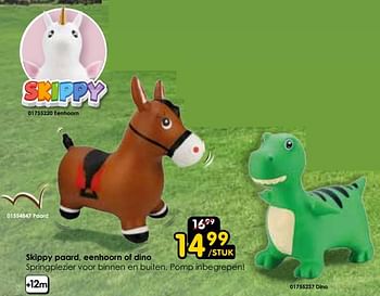 Promotions Skippy paard, eenhoorn of dino - Skippy - Valide de 30/03/2024 à 28/04/2024 chez ToyChamp