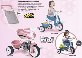 Promoties Smoby be move confort driewieler - Smoby - Geldig van 30/03/2024 tot 28/05/2024 bij ToyChamp