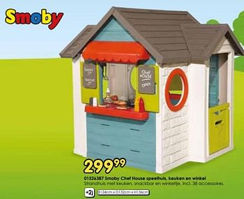 Promoties Smoby chef house speelhuis, keuken en winkel - Smoby - Geldig van 30/03/2024 tot 28/05/2024 bij ToyChamp