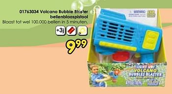 Promotions Volcano bubble blaster bellenblaaspistool - Produit Maison - Toychamp - Valide de 30/03/2024 à 28/04/2024 chez ToyChamp