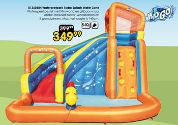Promoties Waterpretpark turbo splash water zone - BestWay - Geldig van 30/03/2024 tot 28/04/2024 bij ToyChamp