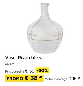 Promoties Vase riverdale suus - Riverdale - Geldig van 01/04/2024 tot 30/04/2024 bij Molecule
