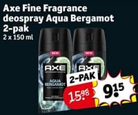 Axe fine fragrance deospray aqua bergamot-Axe