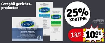 Promotions Hydraterende crème droge gevoelige huid - Cetaphil - Valide de 09/04/2024 à 21/04/2024 chez Kruidvat