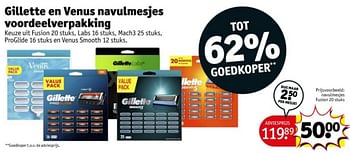 Promotions Navulmesjes fusion - Gillette - Valide de 09/04/2024 à 21/04/2024 chez Kruidvat