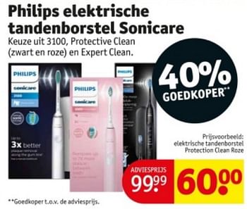Promotions Philips elektrische tandenborstel protection clean roze - Philips - Valide de 09/04/2024 à 21/04/2024 chez Kruidvat