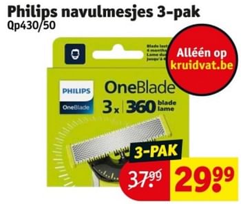 Promotions Philips navulmesjes - Philips - Valide de 09/04/2024 à 21/04/2024 chez Kruidvat