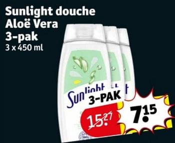 Promotions Sunlight douche aloe vera - Sunlight - Valide de 09/04/2024 à 21/04/2024 chez Kruidvat