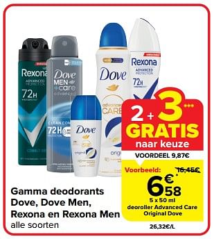 Promotions Deoroller advanced care original dove - Dove - Valide de 10/04/2024 à 16/04/2024 chez Carrefour