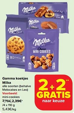Promoties Mini cookies - Milka - Geldig van 10/04/2024 tot 16/04/2024 bij Carrefour