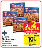 Promoties Pizza big americans bbq chicken - Dr. Oetker - Geldig van 10/04/2024 tot 16/04/2024 bij Carrefour