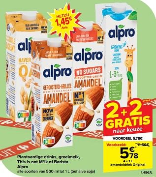 Promotions Amandeldrink original - Alpro - Valide de 10/04/2024 à 16/04/2024 chez Carrefour