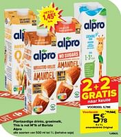Promoties Amandeldrink original - Alpro - Geldig van 10/04/2024 tot 16/04/2024 bij Carrefour
