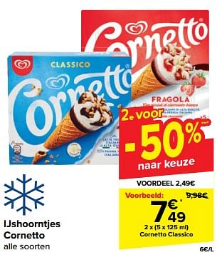 Promotions Cornetto classico - Ola - Valide de 10/04/2024 à 16/04/2024 chez Carrefour