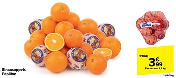 Promoties Sinaasappels papillon - Huismerk - Carrefour  - Geldig van 10/04/2024 tot 16/04/2024 bij Carrefour