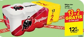 Promoties Blikjes bier jupiler - Jupiler - Geldig van 10/04/2024 tot 16/04/2024 bij Carrefour