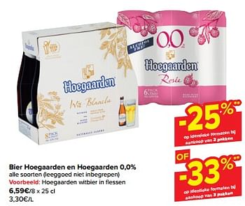 Promotions Hoegaarden witbier in flessen - Hoegaarden - Valide de 10/04/2024 à 16/04/2024 chez Carrefour