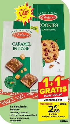 Promotions Koekjes caramel intense - Delacre - Valide de 10/04/2024 à 16/04/2024 chez Carrefour