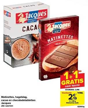 Promotions Matinettes melk - Jacques - Valide de 10/04/2024 à 16/04/2024 chez Carrefour