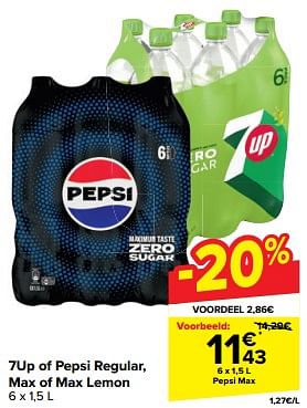 Promotions Pepsi max - Pepsi - Valide de 10/04/2024 à 16/04/2024 chez Carrefour