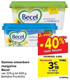 Promotions Spread light - Becel - Valide de 10/04/2024 à 16/04/2024 chez Carrefour