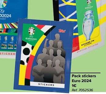 Promoties Pack stickers euro 2024 - Huismerk - Carrefour  - Geldig van 10/04/2024 tot 16/04/2024 bij Carrefour