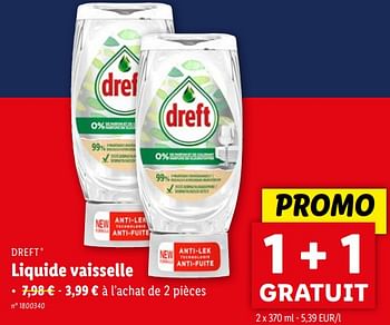 Promotions Liquide vaisselle - Dreft - Valide de 10/04/2024 à 16/04/2024 chez Lidl