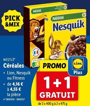 Promoties Céréales - Nestlé - Geldig van 10/04/2024 tot 16/04/2024 bij Lidl
