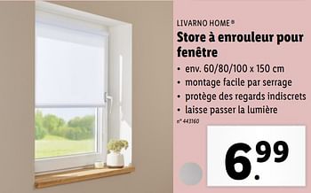 Promoties Store à enrouleur pour fenêtre - Livarno - Geldig van 10/04/2024 tot 16/04/2024 bij Lidl