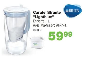 Promoties Carafe filtrante lightblue - Brita - Geldig van 04/03/2024 tot 21/04/2024 bij Home & Co