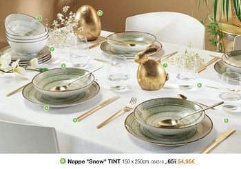 Promoties Nappe snow tint - Tint - Geldig van 04/03/2024 tot 21/04/2024 bij Home & Co