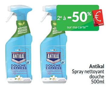 Promoties Antikal spray nettoyant douche - Antikal - Geldig van 01/04/2024 tot 30/04/2024 bij Intermarche