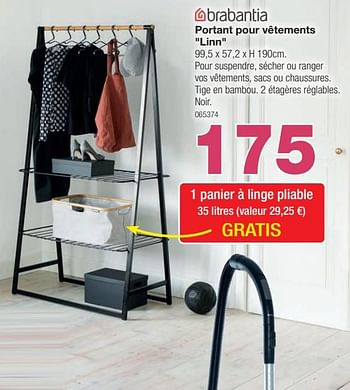 Promoties Portant pour vêtements linn - Brabantia - Geldig van 04/03/2024 tot 21/04/2024 bij Home & Co