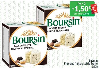 Promoties Boursin fromage frais au sel de truffe - Boursin - Geldig van 01/04/2024 tot 30/04/2024 bij Intermarche