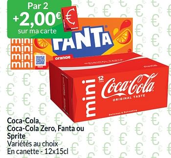 Promotions Coca-cola, coca-cola zero, fanta ou sprite - Produit maison - Intermarche - Valide de 01/04/2024 à 30/04/2024 chez Intermarche