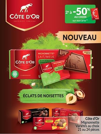 Promoties Côte d’or mignonnette - Cote D'Or - Geldig van 01/04/2024 tot 30/04/2024 bij Intermarche