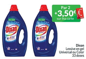 Promoties Dixan lessive en gel universal ou color - Dixan - Geldig van 01/04/2024 tot 30/04/2024 bij Intermarche