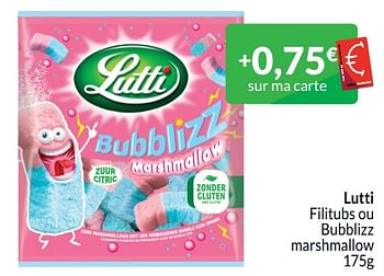 Promoties Lutti filitubs ou bubblizz marshmallow - Lutti - Geldig van 01/04/2024 tot 30/04/2024 bij Intermarche