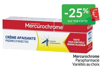 Promoties Mercurochrome parapharmacie - Mercurochrome - Geldig van 01/04/2024 tot 30/04/2024 bij Intermarche