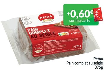 Promoties Pema pain complet au seigle - Pema - Geldig van 01/04/2024 tot 30/04/2024 bij Intermarche